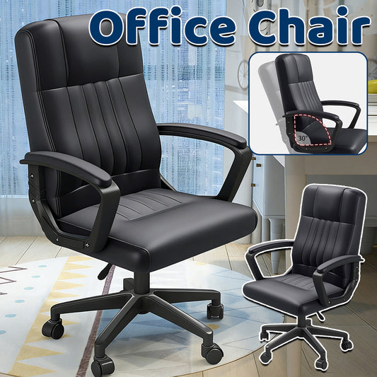 Swivel Task Chair with Quilted Back and Arms