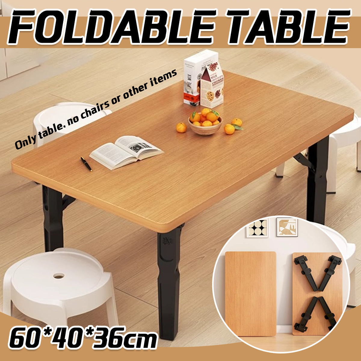 Compact Folding Side Table for Apartments