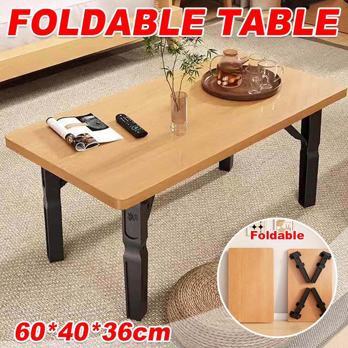 Compact Folding Side Table for Apartments