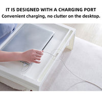 Folding PP Bed Tray with U-Legs and Device Slot