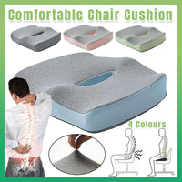 Coccyx Memory Foam Chair Pad with Cover