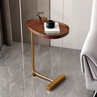 Compact MDF Side Table on Iron Legs