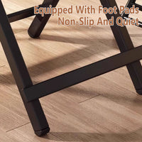 Folding Dining Table with Wood Top and X-Frame