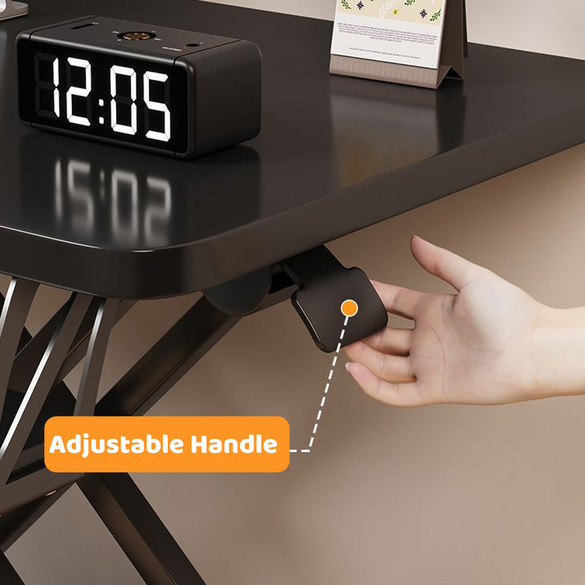 Pneumatic Desk Riser 15-43cm Dual-Layer Top