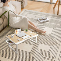 Folding Lap Tray Table with Drawer for Beds
