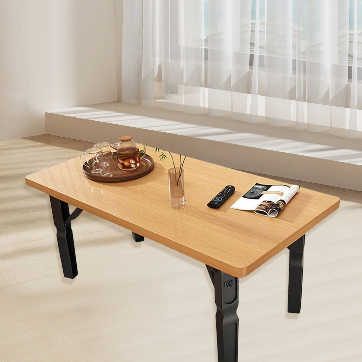Compact Folding Side Table for Apartments