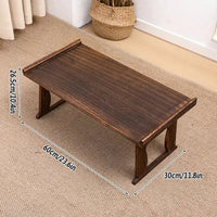 Paulownia Wood Tea Serving Table that Folds