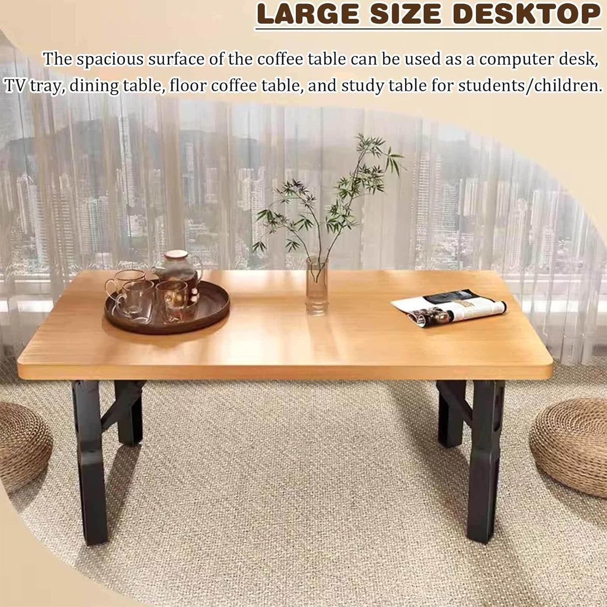 Compact Folding Side Table for Apartments