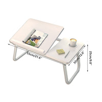 Folding Bedside Tray 21.6x12.6 Inch Tilt Top