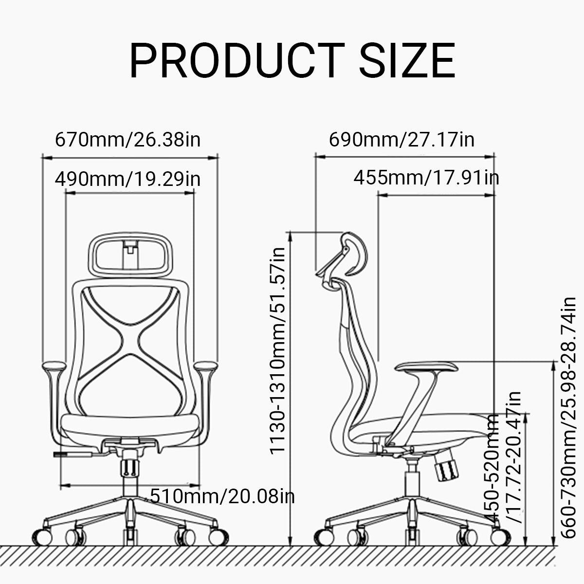 Grey Task Chair with S-Curve Back and Foam Seat