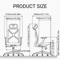 Grey Task Chair with S-Curve Back and Foam Seat
