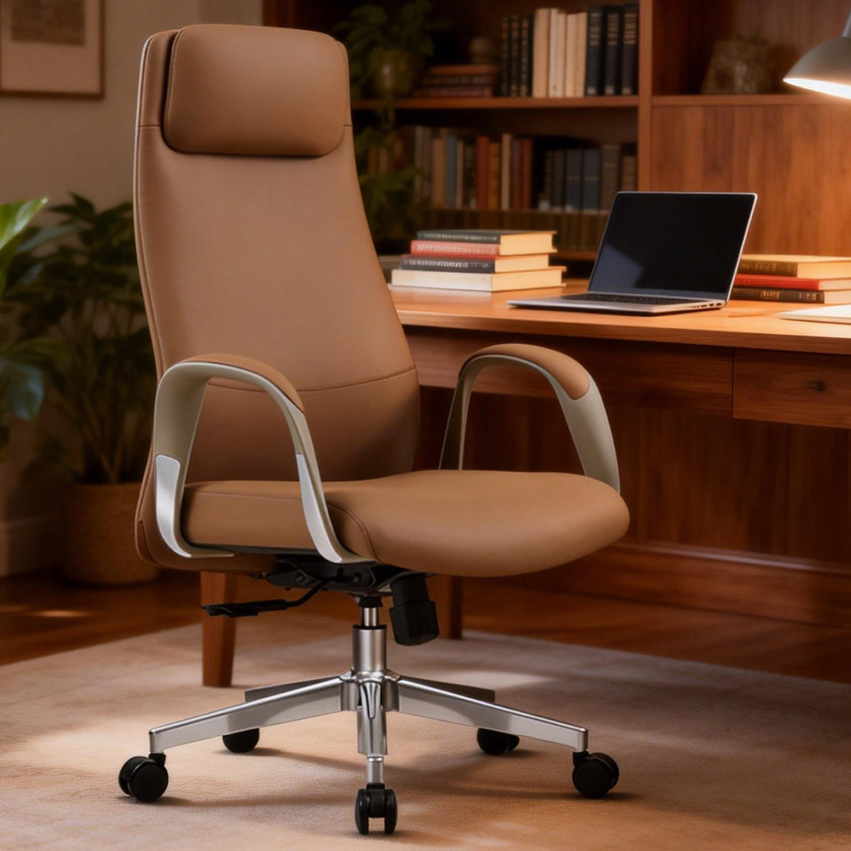 Ergonomic Task Chair with Headrest and Foam
