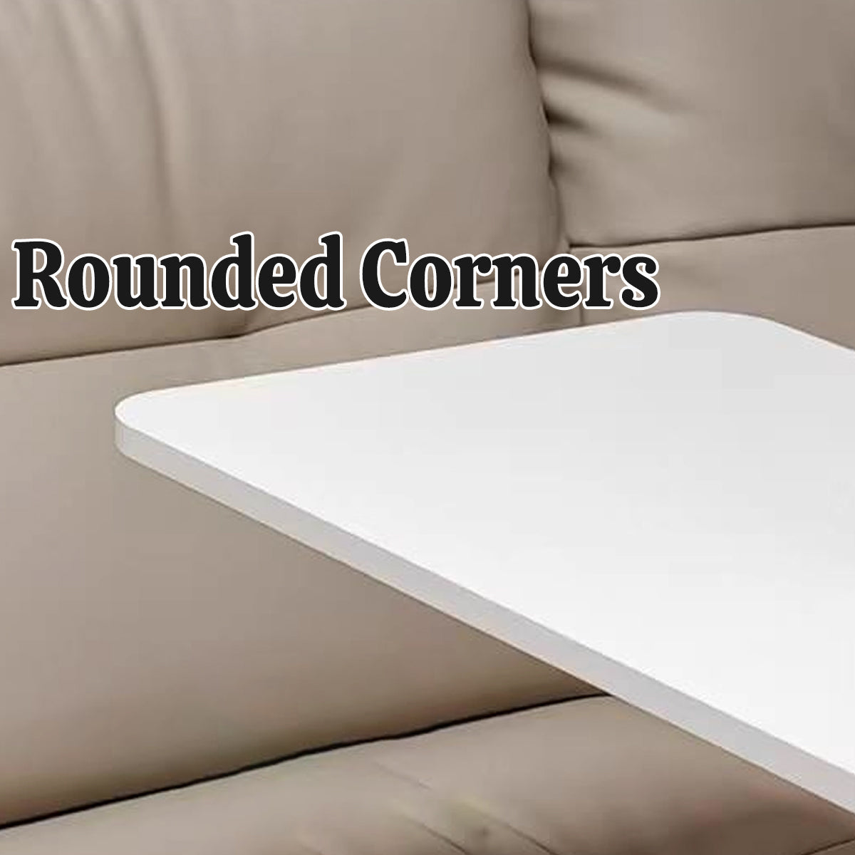 Rolling Liftable Side Table 69-103cm Frame