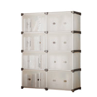 5-Tier Double Row Bookcase with 180 Doors