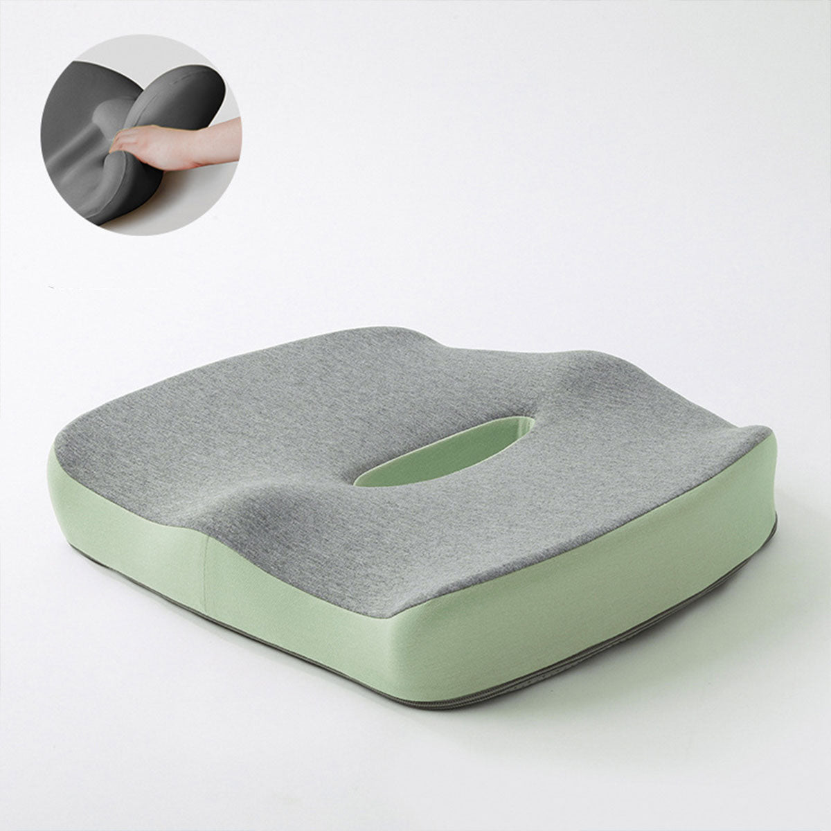 Coccyx Memory Foam Chair Pad with Cover