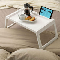 Folding PP Bed Tray with U-Legs and Device Slot
