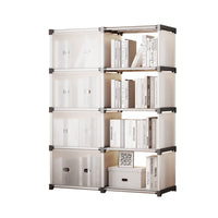 5-Tier Double Row Bookcase with 180 Doors