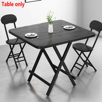 Folding Dining Table with Wood Top and X-Frame