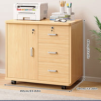 Rolling 23-Inch Cabinet with Locking Drawers
