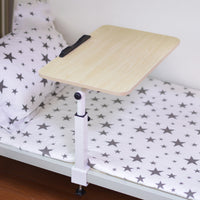 Folding Bedside Study Desk 35-55cm with Cable Duct