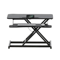 Pneumatic Desk Riser 15-43cm Dual-Layer Top