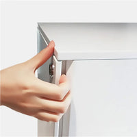 Under-Desk Rolling 3-Drawer Cabinet with Top Lock