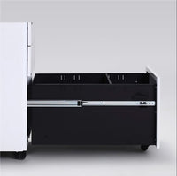 Under-Desk Rolling 3-Drawer Cabinet with Top Lock