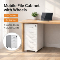 Rolling Steel Drawer Cabinet with Keyed Lock