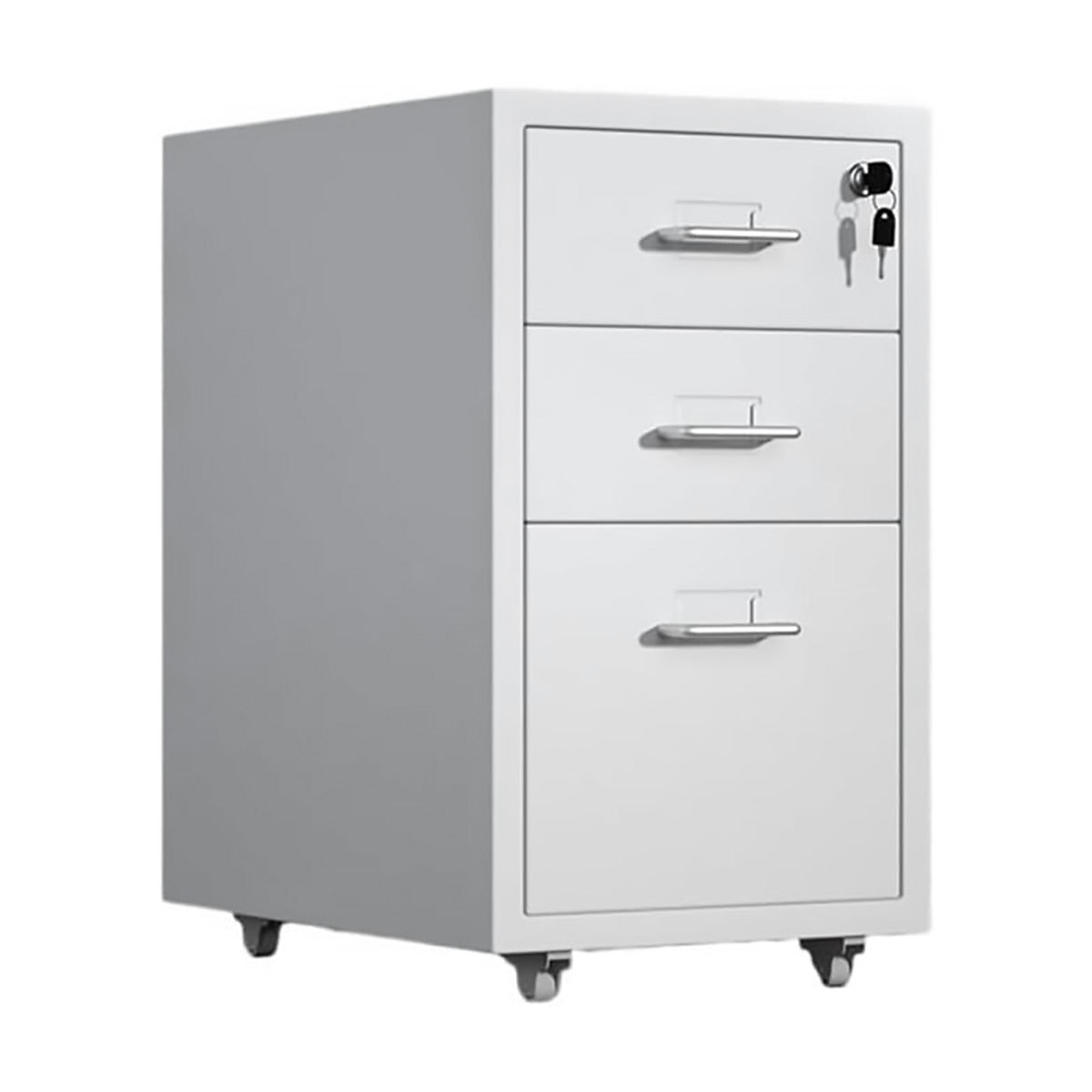 Rolling Steel Drawer Cabinet with Keyed Lock