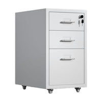 Rolling Steel Drawer Cabinet with Keyed Lock
