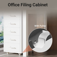 Rolling Steel Drawer Cabinet with Keyed Lock