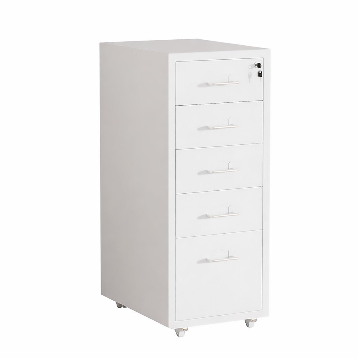 Rolling Steel Drawer Cabinet with Keyed Lock