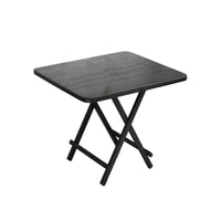 Folding Dining Table with Wood Top and X-Frame
