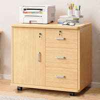 Rolling 23-Inch Cabinet with Locking Drawers