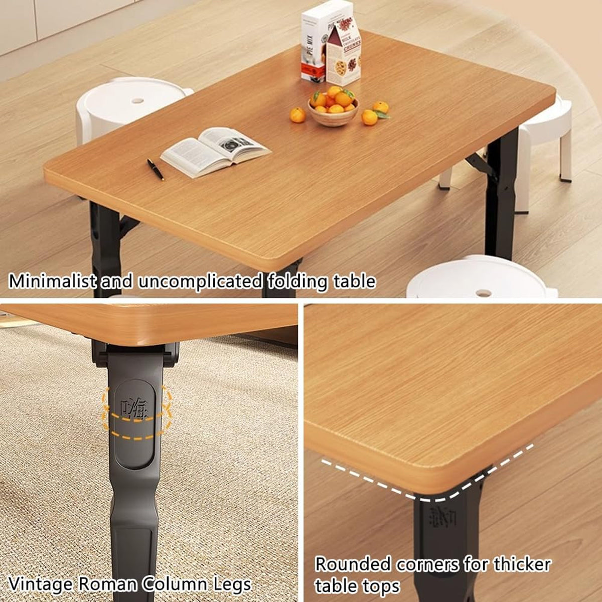 Compact Folding Side Table for Apartments