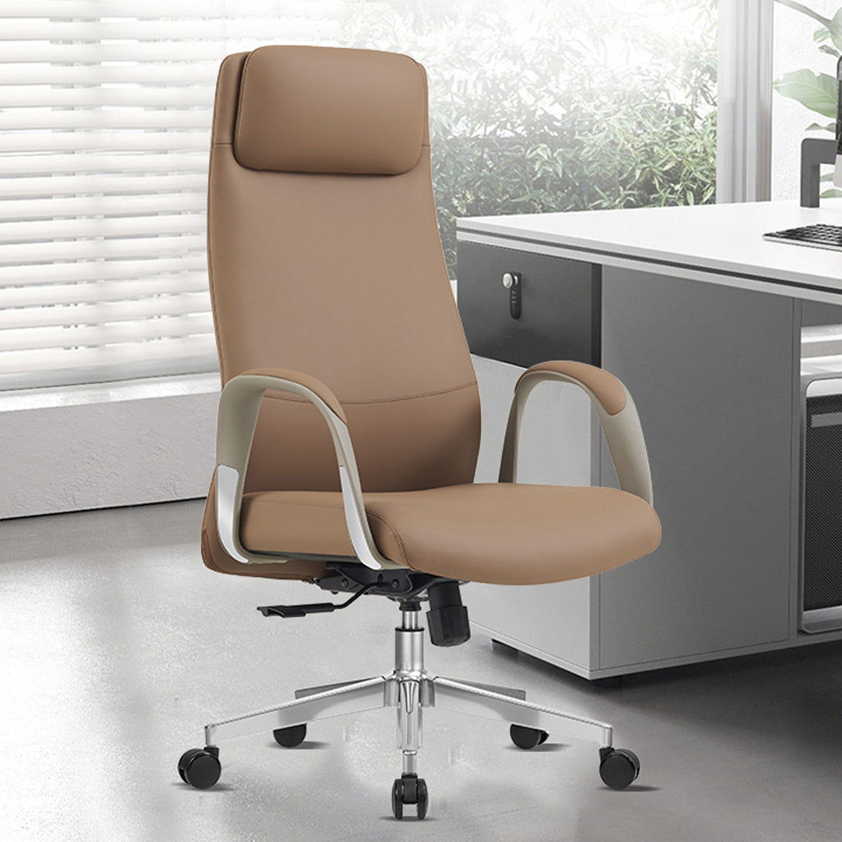 Ergonomic Task Chair with Headrest and Foam