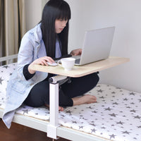 Folding Bedside Study Desk 35-55cm with Cable Duct