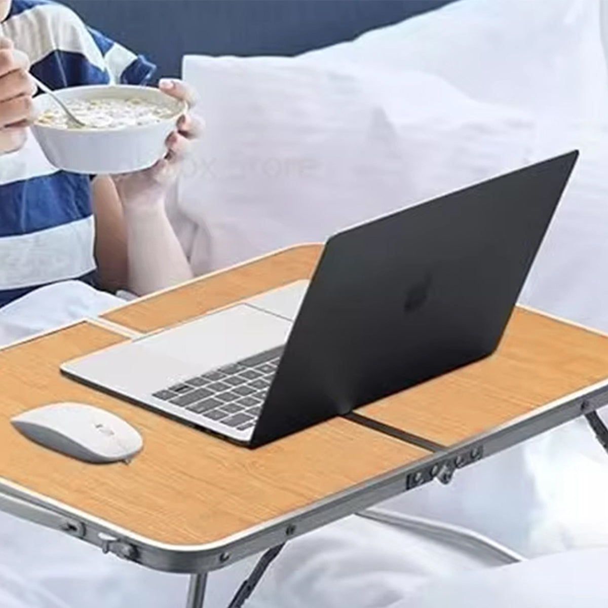 Aluminium Folding Bed Tray Table Lightweight Frame