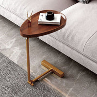 Compact MDF Side Table on Iron Legs