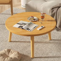Round Solid Wood Side Table 40x30cm