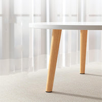Round Solid Wood Side Table 40x30cm