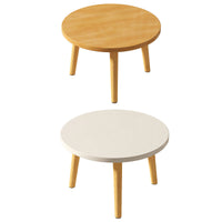 Round Solid Wood Side Table 40x30cm