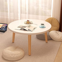 Round Solid Wood Side Table 40x30cm