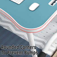 Folding Bed Tray in Blue with Device Slot
