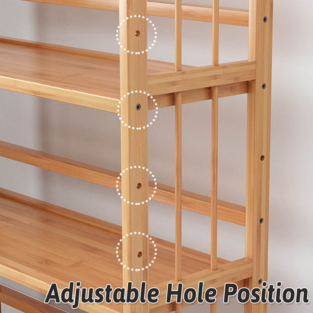 Bamboo 3-Tier Display Shelf for Living Rooms