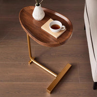 Compact MDF Side Table on Iron Legs