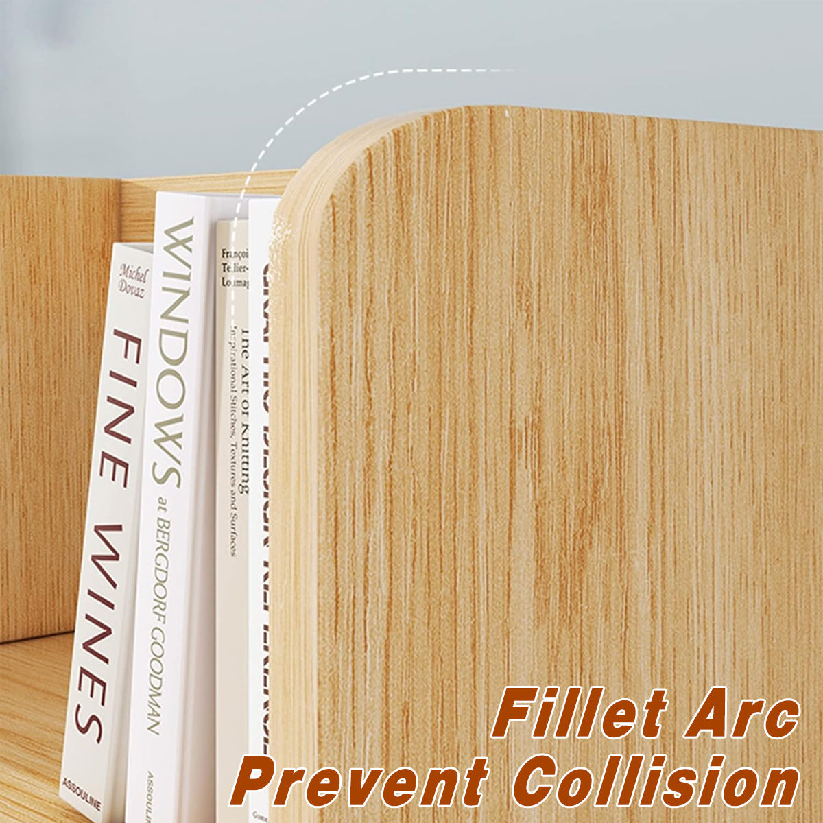 Desk Bookshelf with Built-In Drawers