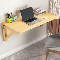 Wall-Mounted Pine Wood Folding Table