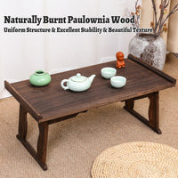 Paulownia Wood Tea Serving Table that Folds