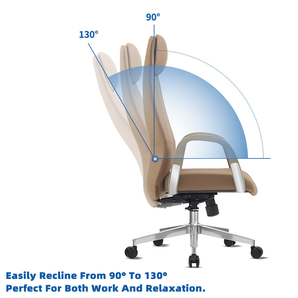 Ergonomic Task Chair with Headrest and Foam